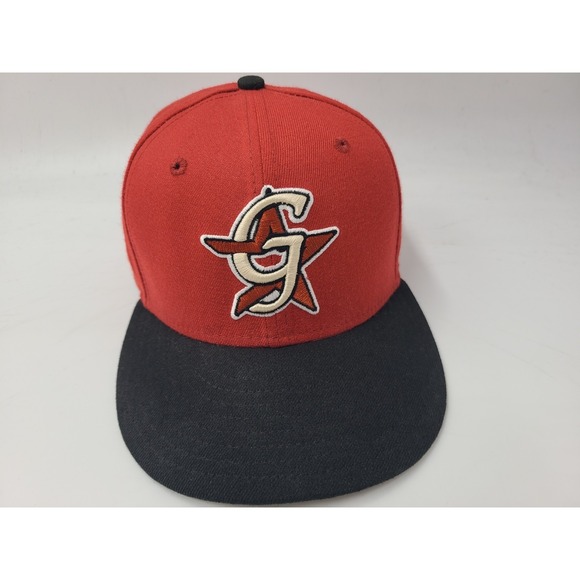 Vintage Greenville Astros New Era 59Fifty Fitted 7 1/4 Hat Cap Wool Men MiLB Red